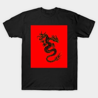 Double Headed Dragon - Dragon art - Tattoo art T-Shirt